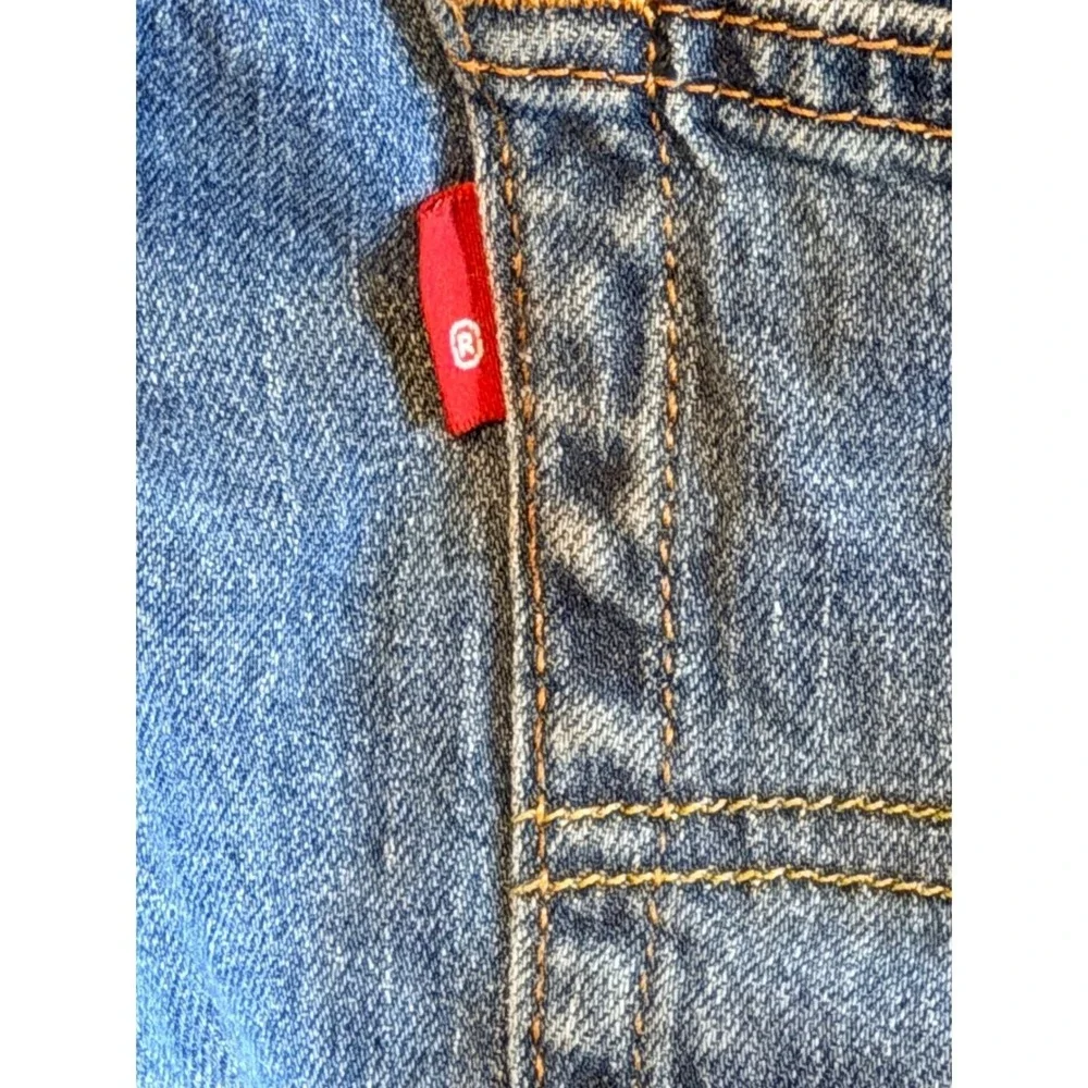 Levis 505 Regular Fit Straight Leg Jeans Blue Denim Mens 30x32 WaterLess